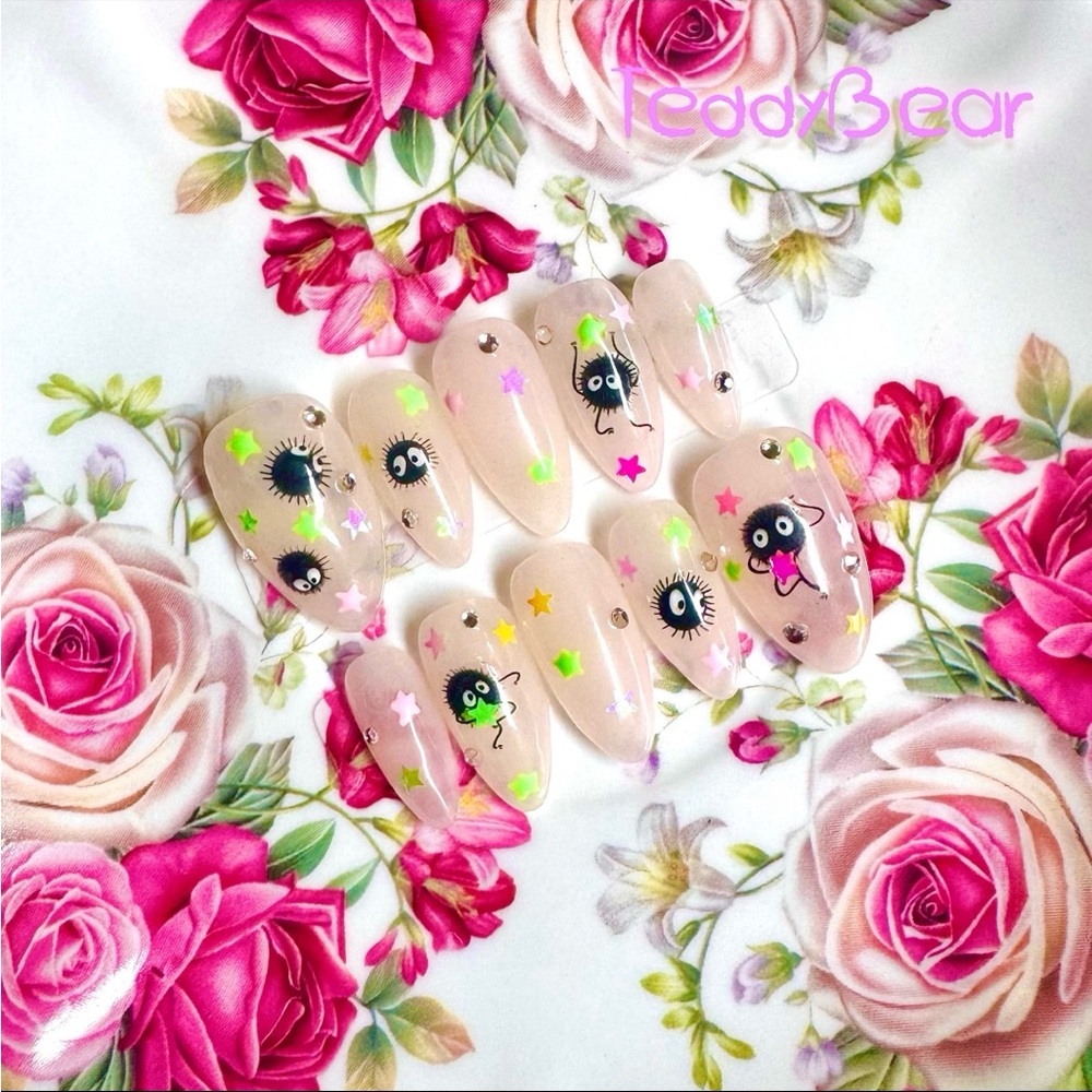 🍭 No-Face Star Candy 🍭 ฅ՞•ﻌ•՞ฅ PressOn Nails